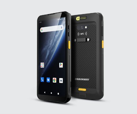 Chainway MC51 5G mobile computer, front and back